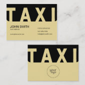 Carte De Visite Pilote de taxi Elite (Devant / Derrière)