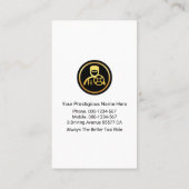 Carte De Visite Pilote de taxi-vague Creative (Dos)