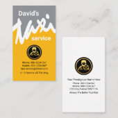 Carte De Visite Pilote de taxi-vague Creative (Devant / Derrière)