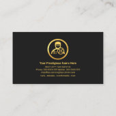 Carte De Visite Pilote de toutes les lignes verticales Gold (Dos)