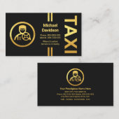 Carte De Visite Pilote de toutes les lignes verticales Gold (Devant / Derrière)