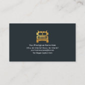 Carte De Visite Pilote de tramway Blue Transport Design (Dos)