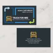 Carte De Visite Pilote de tramway Blue Transport Design (Devant / Derrière)