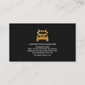 Carte De Visite Pilote de transport de boîte de logistique pour ca (Dos)