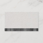 Carte De Visite Pilote de vis à clé | Découpe en bois de texture m (Dos)