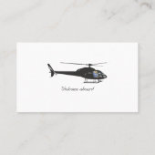 Carte De Visite Pilote d'hélicoptère personnalisé (Dos)