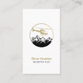 Carte De Visite Pilote d'hélicoptère | Transport (Devant)