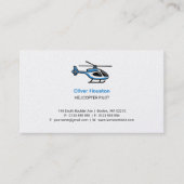 Carte De Visite Pilote d'hélicoptère | Transport (Devant)
