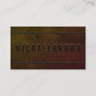 Carte De Visite Pilote noir foncé minimaliste Gras moderne code QR