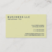 Carte De Visite pilote plat parfait de photo petit (Dos)