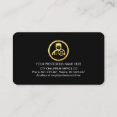 Carte De Visite Pilote privé étonnant Gold Line (Dos)