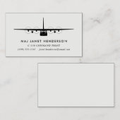 Carte De Visite Pilote professionnel C-130 Hercules (Devant / Derrière)