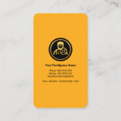 Carte De Visite Pilote professionnel simple (Dos)