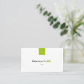 Carte De Visite Pilote - Simple Mint Green (Debout devant)