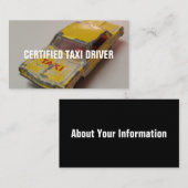 CARTE DE VISITE PILOTE TAXI CERTIFIÉ (Devant / Derrière)