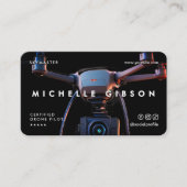 Carte De Visite Pilote UAV professionnel d'opérateur de drone mode (Devant)