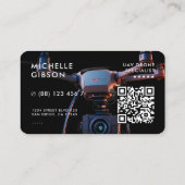 Carte De Visite Pilote UAV professionnel d'opérateur de drone mode (Dos)