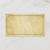 Carte De Visite Pilote vintage en papier encadré (Dos)