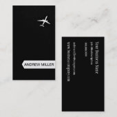 Carte De Visite Piloter loin l'avion de haute altitude de | (Devant / Derrière)