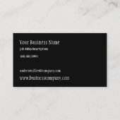 Carte De Visite Piloter loin l'avion de haute altitude de | (Dos)