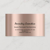 Carte De Visite Pilotes de Rose de technicien professionnel de l'o (Dos)