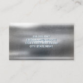 Carte De Visite Pilule et bécher | Logo pharmaceutique | Métal (Dos)