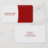 Carte De Visite Pilule formée (Devant / Derrière)