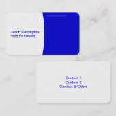 Carte De Visite Pilule formée (bleu) (Devant / Derrière)