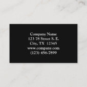 Carte De Visite Pin À feuillage persistant rustique (Dos)