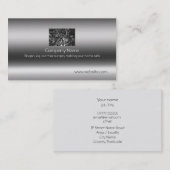 Carte De Visite Pin canadien, beaux-arts sur le métallique-effet (Devant / Derrière)