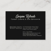 Carte De Visite Pin rustique aquarelle nature paysage (Dos)