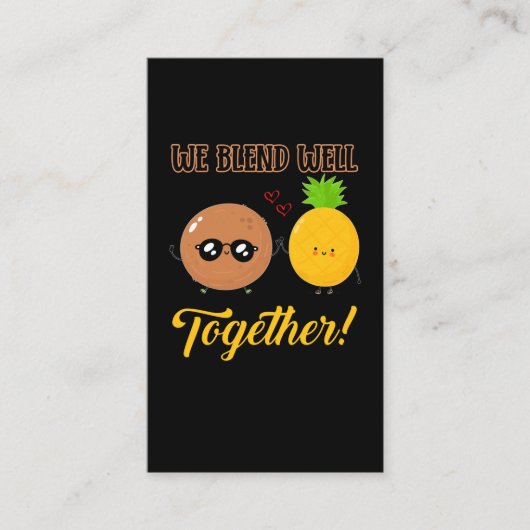 Carte De Visite Pinacoloda Cocktail Ananas Coco Hawaii (Devant)