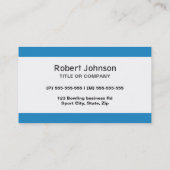 Carte De Visite Pince à bascule - bleu (Dos)