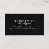 Carte De Visite Pince à cheveux | Barre | Clippers (Dos)