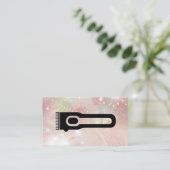 Carte De Visite Pince à cheveux | Barre | Star Dust Glow Bokeh (Debout devant)