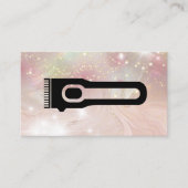 Carte De Visite Pince à cheveux | Barre | Star Dust Glow Bokeh (Devant)