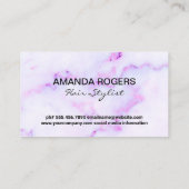 Carte De Visite Pince à cheveux | Marbre (Dos)