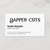 Carte De Visite Pince à peigne et ciseaux (Dos)