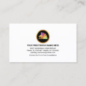 Carte De Visite Pinceau de signalisation de peintre créatif (Dos)