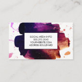 Carte De Visite Pinceau Expressif (Dos)