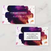 Carte De Visite Pinceau Expressif (Devant / Derrière)