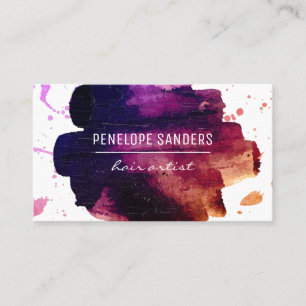 Carte De Visite Pinceau Expressif
