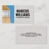 Carte De Visite Pinceau | Mur peint (Devant / Derrière)