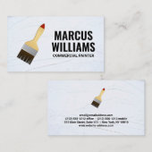 Carte De Visite Pinceau | Mur peint (Devant / Derrière)