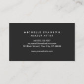 Carte De Visite Pinceau Rose Créatif Aquarelle Professionnel (Dos)