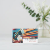 Carte De Visite Pinceaux, Peintre & Décorateur (Debout devant)