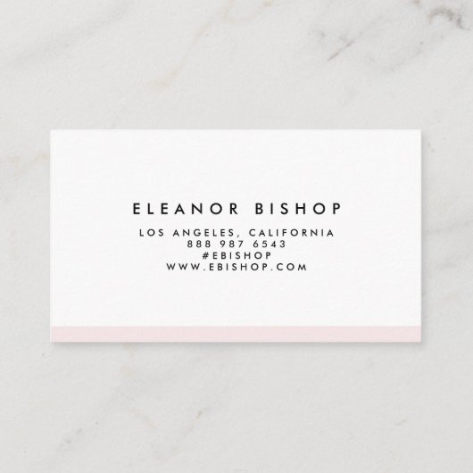 Carte De Visite Pinces blanches et blanches Motif moderne (Dos)