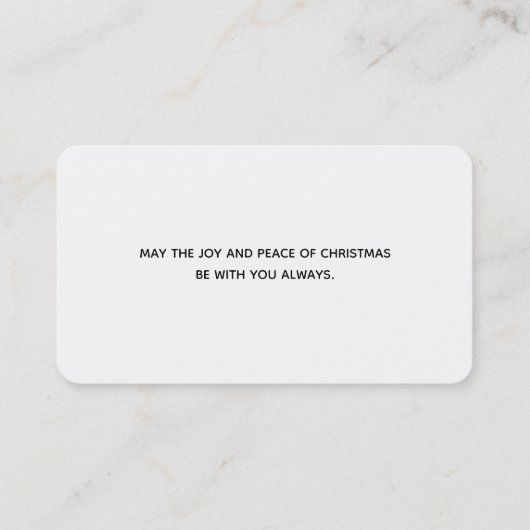 Carte De Visite Pine Cones et aiguilles de pin Noël Motif (Dos)