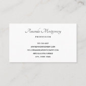 Carte De Visite Pine Wreath avec Holly Christmas (Dos)