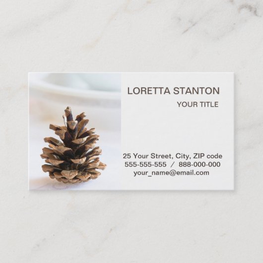 Carte De Visite Pinecone (Devant)